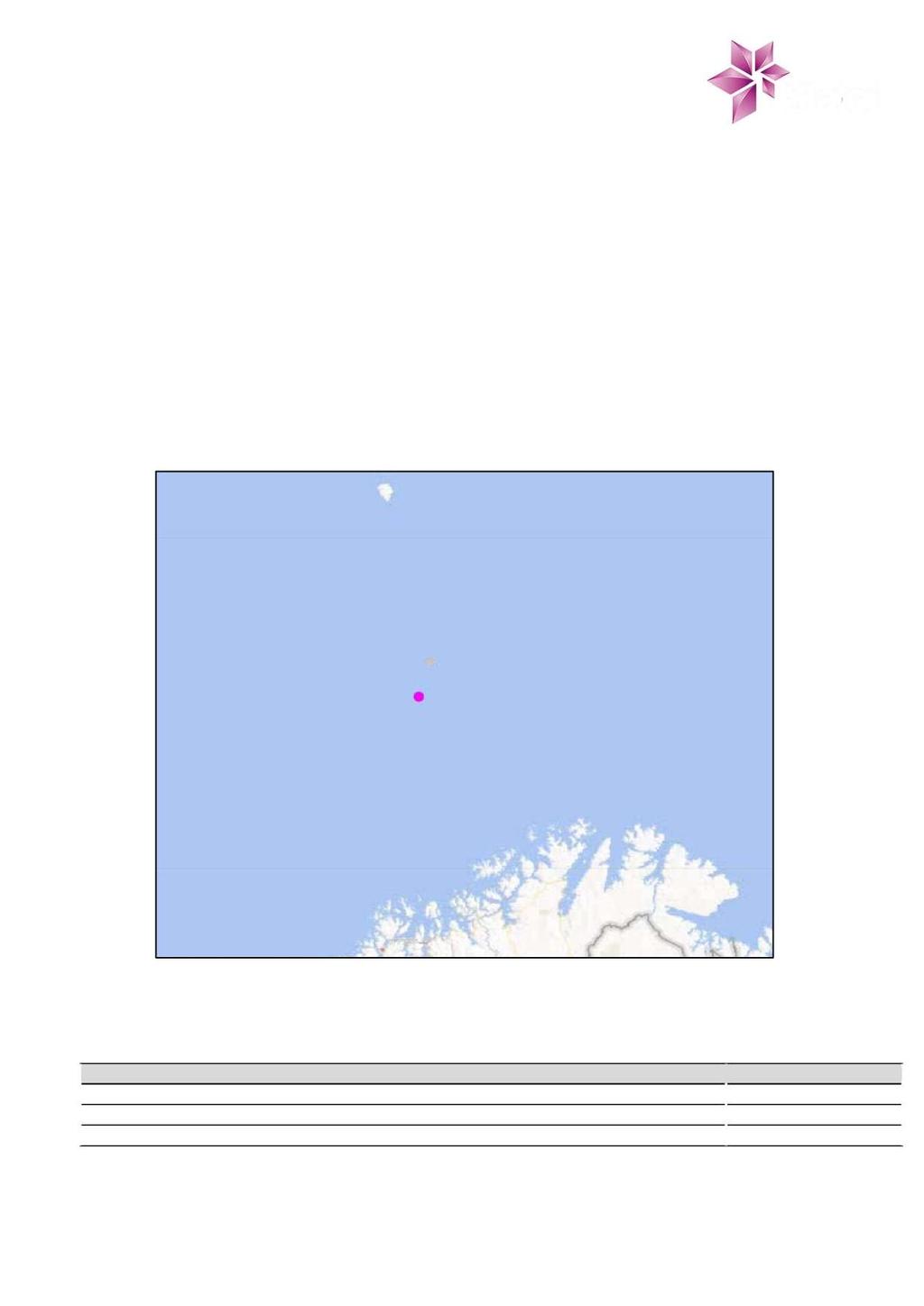 letebrønn 7220/2-1 Isfjell AU- EPND&W EXNC- 00702 3 Generell informasjon 3.