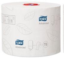 Antall lag Bredde (cm) Rull lengde (m) Rull/ eske Emballasje System ID Tork Ekstra Myk Mid-size Toalettrull Premium 3 9,9 70