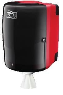 rød/sort 653000 turkis/hvit - Hygienisk dispenser med høy kapasitet for maxi-senterruller - Optimert for bruk