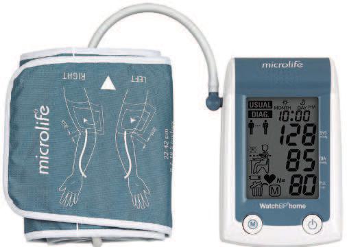 Apparatet er til observasjon og oppfølging av blodtrykk. Enkel innstilling på diagnostisk måling eller vanlig blodtrykksmåling.