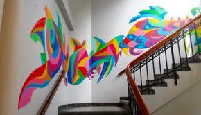 Sammen med PEACETU garanteres en eksplosjon av farger! Street art har de siste årene blitt et verdensomspennende og svært populært kunstnerisk uttrykk.