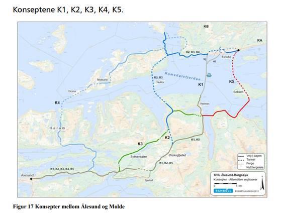 Høringsuttalelse fra fylkestinget i Møre og Romsdal til NTP juni 2016. Prioriterer Møreaksen på topp av fjordkryssingene på E39. Nasjonal Transportplan 2018-2029 (NTP): Vedtatt i Stortinget juni 2017.