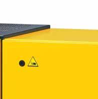 Monteringen av tørkeren i et separat kabinett beskytter den mot strålevarme fra kompressoren, og forbedrer driftssikkerheten betydelig.