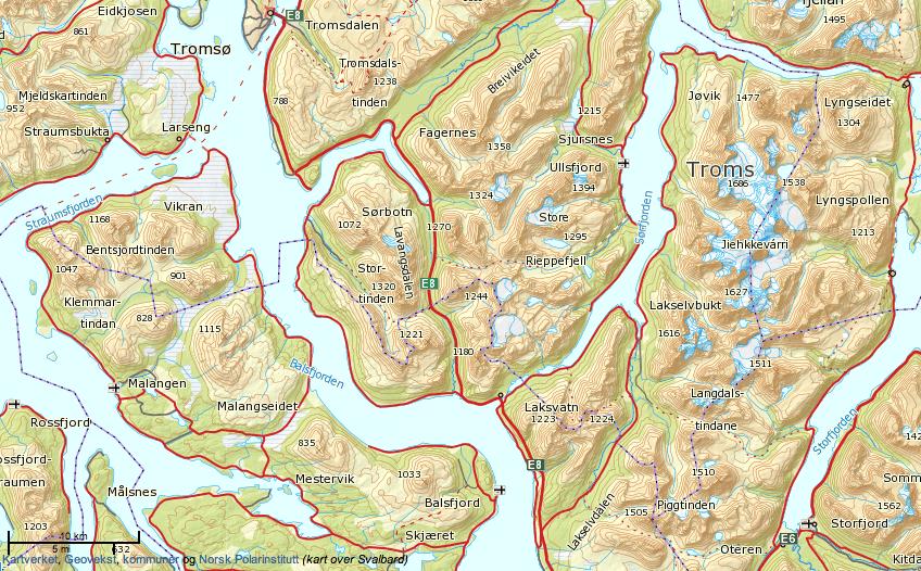 3 INNLEDNING Det foreligger planer om å bygge et småkraftverk i Tiurelva innerst i Ullsfjorden, Tromsø kommune, Troms fylke.