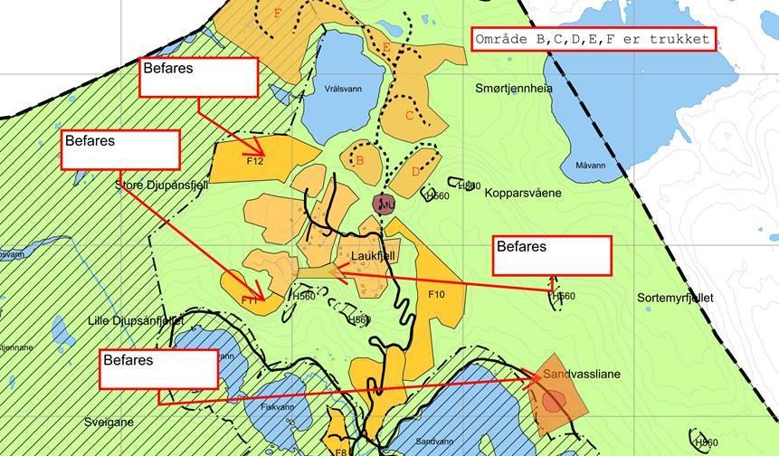 I forbindelse med utarbeidelsen av kommunedelplan for Gautefallheiea 2006-2015, fremmet fylkesmannen innsigelse for to av de foreslåtte hytteområdene.