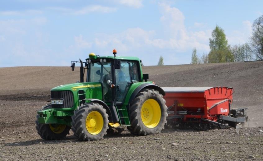 CO 2 fra fossilt brensel Landbruk og næringsmiddelindustri står for 3% av landets totale energiforbruk Dieselforbruk i