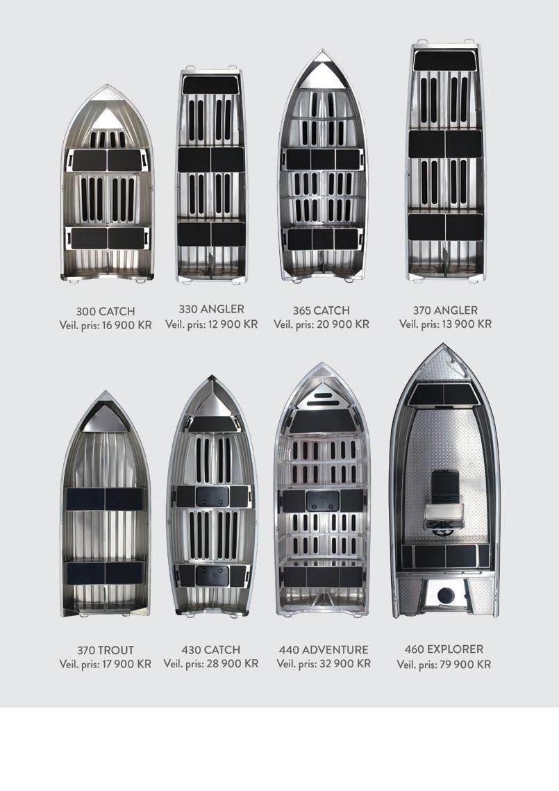 Dette garanterer at båtene oppfyller samtlige sikkerhetskrav som er relevant for respektive båtmodeller. Helsveisede båter av marinealuminium gir holdbarhet.