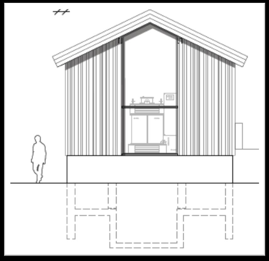 Utvendig grunnflate vil bli på ca. 80 m 2.