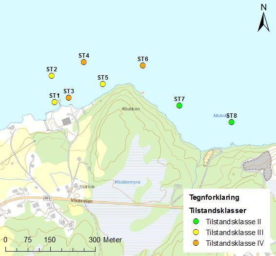 Klubben næringspark Miljøgeologiske undersøkelser av sjøbunnssedimenter multiconsult.no 4 Resultater Figur 8: Klubben, Lenvik kommune.