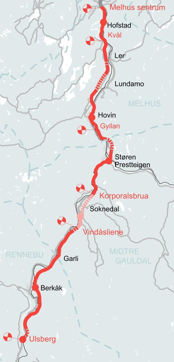 Kontraktsstrategi E6 Sør Foreløpig 4 kontrakter E6 Kvål Melhus S 7 km Kontraktsstørrelse 0,6 mrd NOK Integrert ProsjektLeveranse modell - IPL Prekvalifiseringsfase Planlagt signering av kontrakt