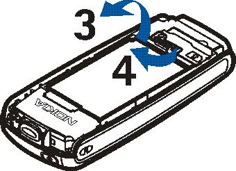 tar det ut. Før du installerer SIM-kortet, må du passe på at telefonen er slått av og frakoblet laderen, og deretter ta ut batteriet. 1.