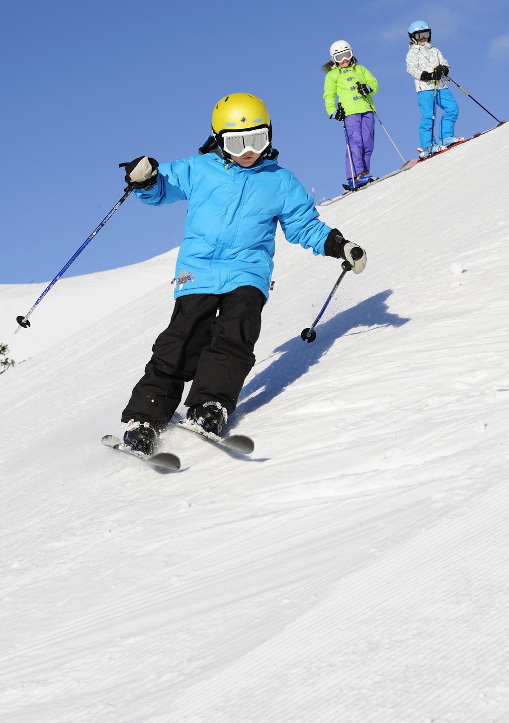 Når dere blir trygge på ski, venter nye utfordringer.
