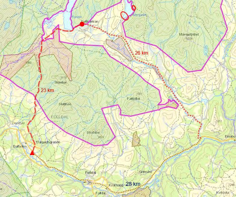 Klagen Klagen (vedlegg 2) gjelder tidsbegrensingen i tillatelsen - altså at klager først kan kjøre over fjellet fra Dalholen etter 1.3. Søker ønsker å ha mulighet åpen til å kjøre hele vinteren.