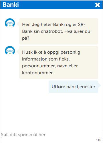Start sikker chat Etter kunden har trykket Start sikker chat skifter vinduet til vanlig Bankid