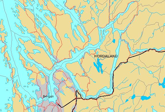 Gammersvik Vaksdal Eikeviken Figur 1. Kart over Osterfjordsystemet og Byfjorden med markering av de undersøkte stasjonene.