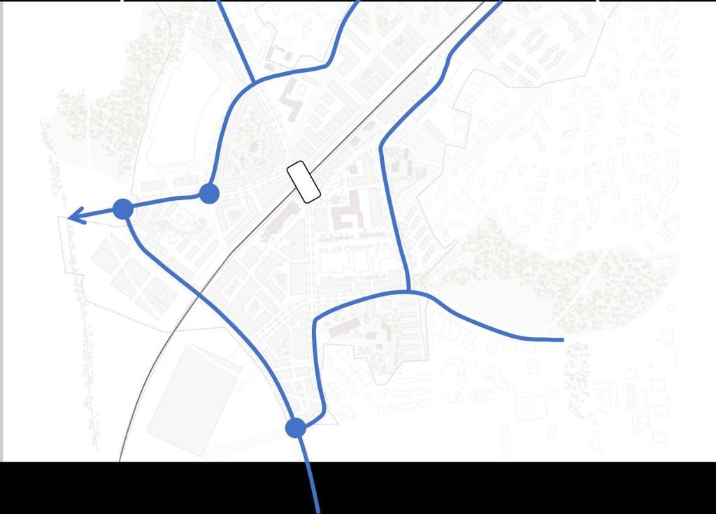 viktigste grepene i planen er at flere av Vestbys veier bygges om til gater. Gateplanen viser et hierarki fra smug, gågater, boliggater, handlegater til samlegater og hovedgater.