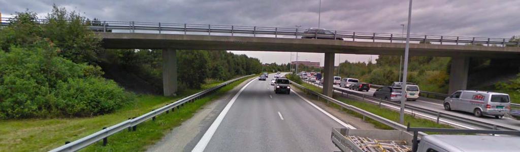6. Kvadrat/Stavangerveien Avstanden mellom hvitlinjen til og Sykkelstamvegen er på ca.8,6 meter.