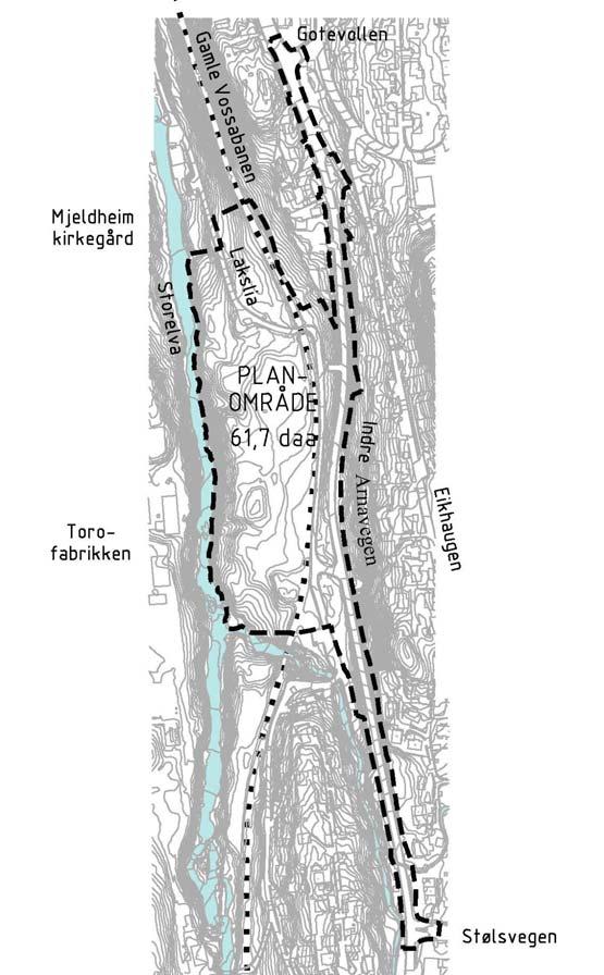 1. Bakgrunn og avgrensing I forbindelse med at det er varslet oppstart av arbeid med detaljregulering på gnr. 287, del av bnr.