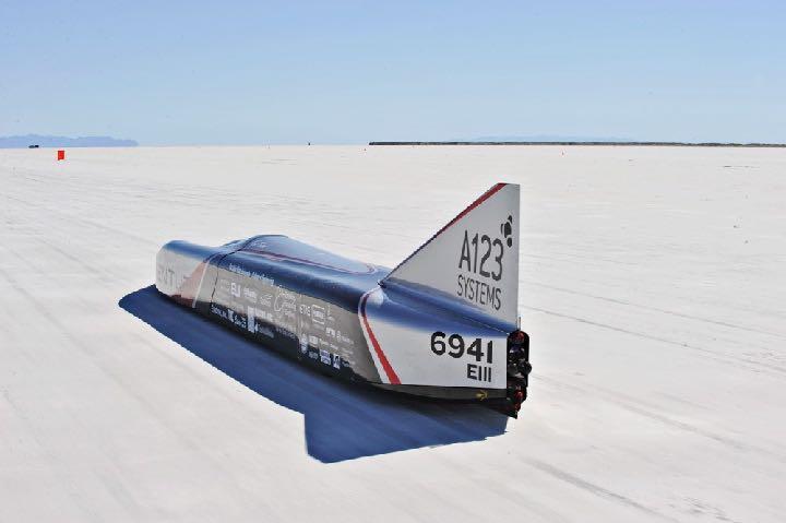 Buckeye Bullet Electric Streamliner using A123