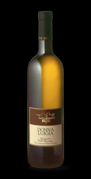 Vincompaniets hvite viner fortsetter Donna Luigia Malvasia DOC 2016 Torre Fornello Denne vinen har navnet sitt etter Scotti Douglas «Donna Luigia», som eide vingården på slutten av 1800 tallet og