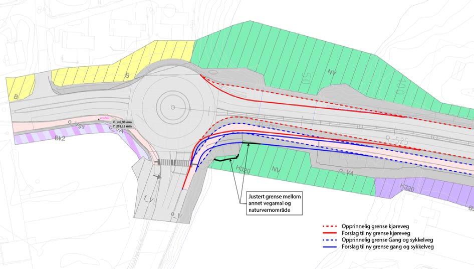 Side 4 av 9 2 Justert veglinje over Disen bru 2.1 Begrunnelse Endringen omfatter veglinja for rv. 25 over Disen bru som krysser Flagstadelva.