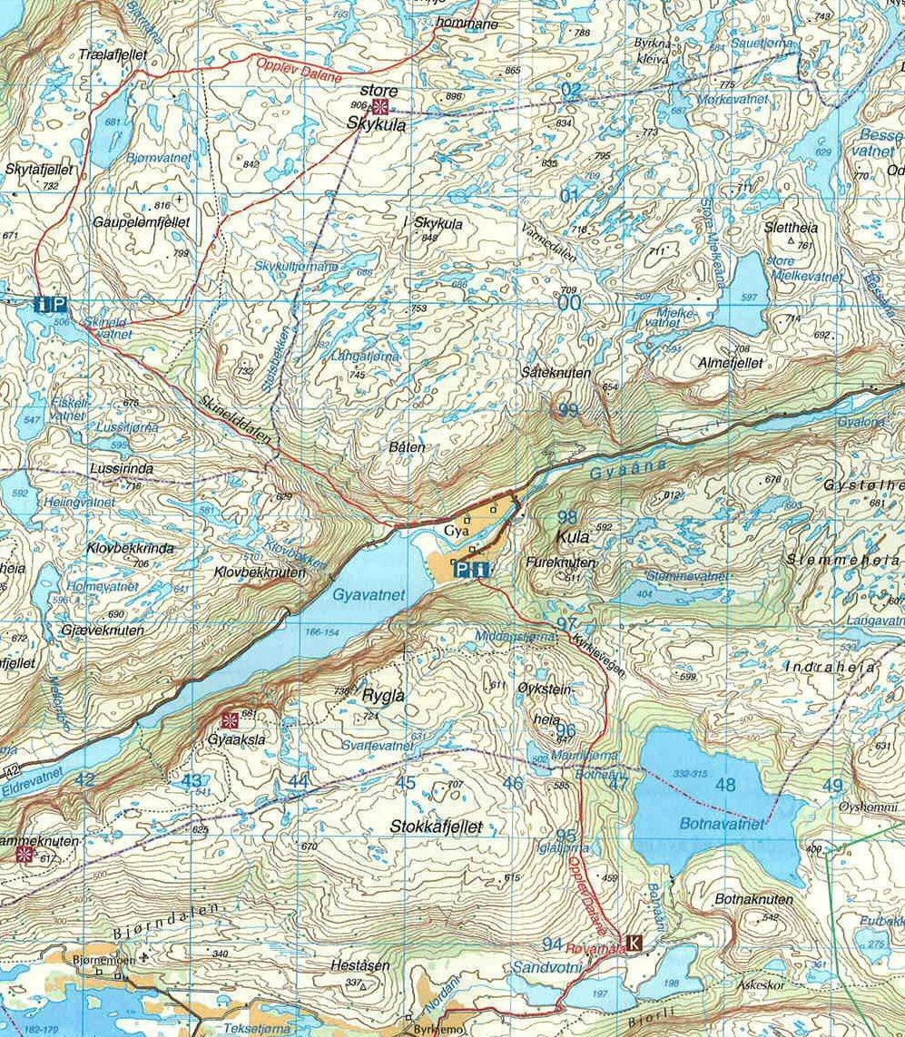 Ørsdalen definert som turområder hvor allmenne friluftsinteresser bør gis prioritet. Grensen for dette området går ved nordlig ende av Store Mjelkevatnet. Bessevatnet inngår i dette området.