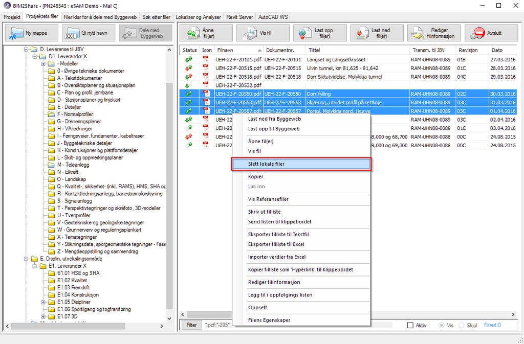 BIM2Share Extended Workspace: Brukerveiledning side 19/47 3.