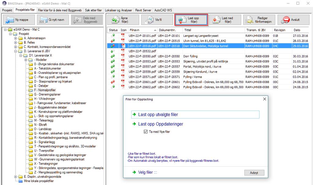 BIM2Share Extended Workspace: Brukerveiledning side 9/47 3.