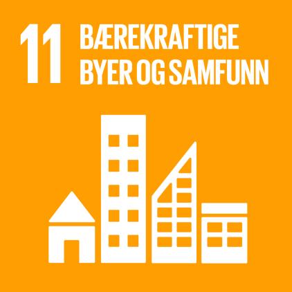 Bærekraftsmål nr. 11: Bærekraftige byer og samfunn FNs målformulering: Gjøre byer og bosettinger inkluderende, trygge, motstandsdyktige og bærekraftige.