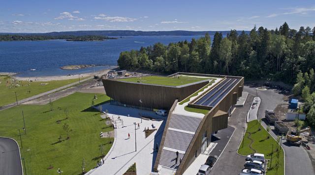Holmen svømmehall, Asker Energieffektive og tekniske løsninger Tomtevalget - infrastruktur 80% dekkes med fornybar energi: 15
