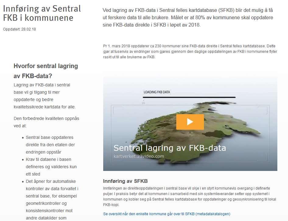 Mer info om Sentral-FKB https://www.kartverket.