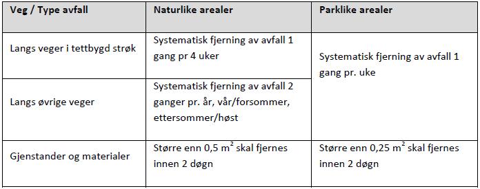Statens vegvesen Region xxxx D1-54 Areal med fast dekke eller grusdekke Arealet skal være fritt for uønskede gjenstander, materialer, belegg og annet avfall.