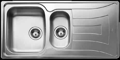Vaskene finnes i 4 forskjellige varianter, hvorav 3 er vendbare og kan monteres som enten høyre eller venstre
