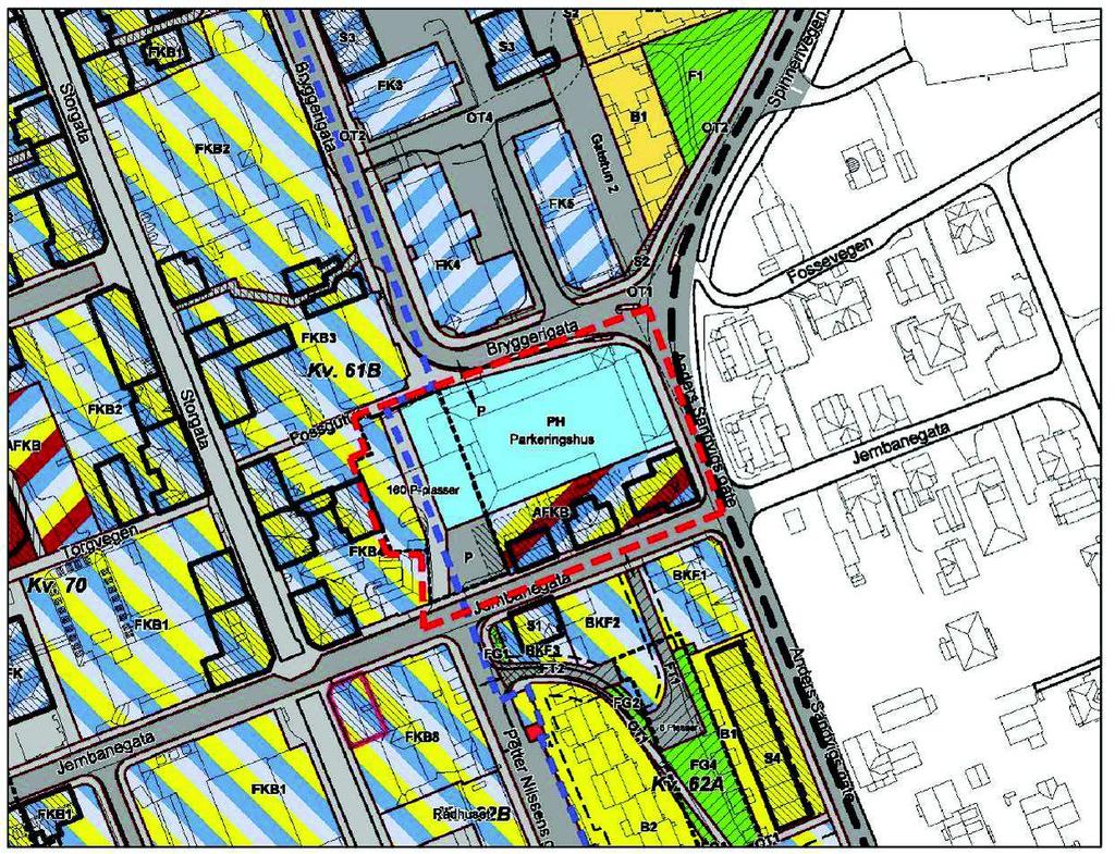 6. REGULERINGSPLAN FOR LILLEHAMMER SENTRUM Planområdet er en del av kvartal 61 B i gjeldende reguleringsplan for Lillehammer sentrum, godkjent 21.12.10.
