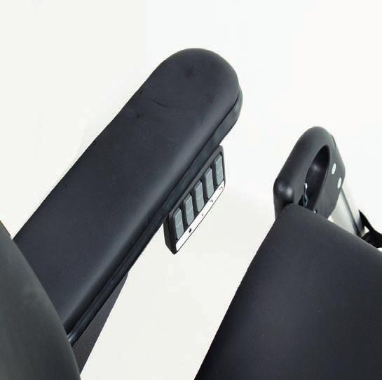 Denne rullestolen egner seg også godt som sete i bil, både som passasjer og som fører.