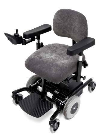 REAL 6100 PLUS er en elektrisk drevet rullestol for innendørs bruk. Den er konstruert for å gi brukeren maksimal bevegelsesfrihet i hjemmet eller på jobben/skolen.