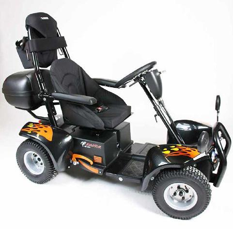 Zippie RAPTOR er en elektrisk rullestol for barn og ungdom, gutter og jenter.