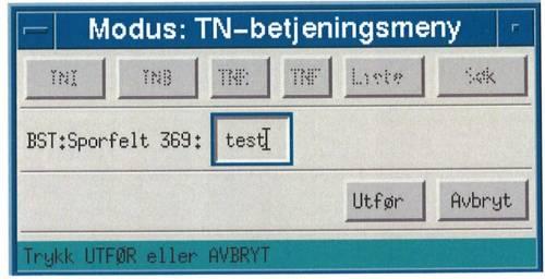 2018/12/27 16:58 13/27 Operatørveiledning LOP Bergen for togekspeditører Bergen stasjon TNI = Tognummer inn TNB = Tognummer bytt TNR = Tognummer slett