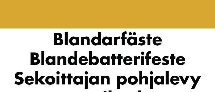 SE INSTALLATION OBS! Badkarsblandaren skall installeras enligt gällande lagar och förordningar för bygg- och vatteninstallation. Kontakta fackman om du är osäker. OBS! Stäng av huvudkranen innan du påbörjar installationen!