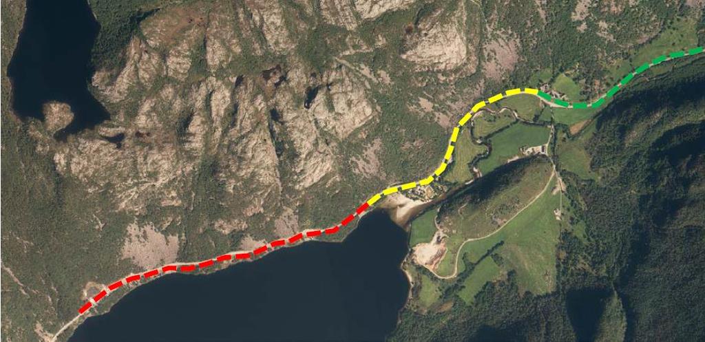 Bakgrunn for planarbeidet - formål Rv 13 langs Tysdalsvatnet er rasutsatt Svotunnelen fra Vatne til Melkeråna ble åpnet i 2013