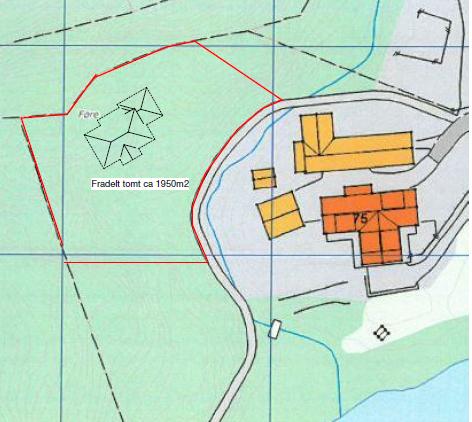 Det søkes nå om dispensasjon for fradeling av en tomt, nord på eiendommen GB 19/1, nær bebyggelse i Sørheia. Det søkes videre om dispensasjon for å bygge bolig på den fradelte tomta.