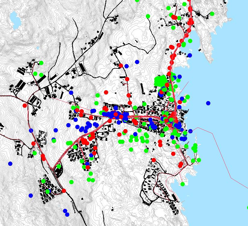 Østhusvik Østhusvikveien og Hanasandveien oppleves som farlige på grunn av lite lys og høy fart.