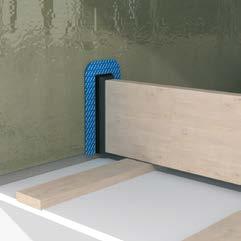 DAFA utvendig hjørne brukes til enkel tett lukking av dampsperren i utvendige hjørner i vegger, tak,