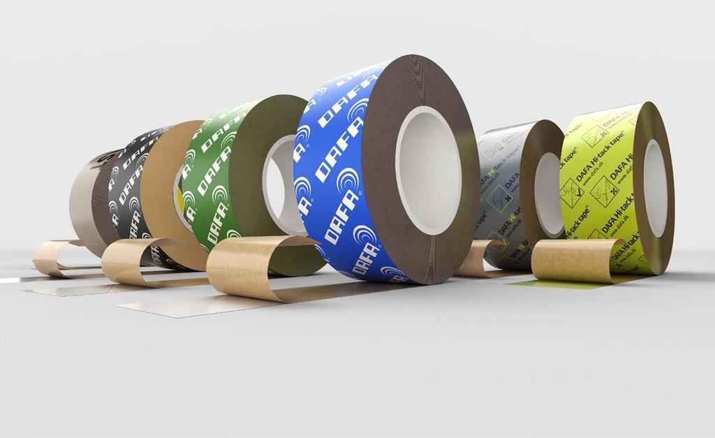 tape som holder DAFA leverer mange typer tape til tetningsoppgaver i forbindelse med profesjonell byggevirksomhet.