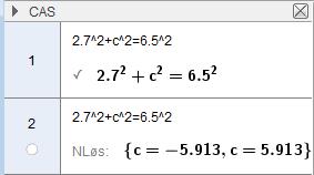 Å finne en ukjent side i en rettvinklet trekant Pytagoras setning kan brukes for å finne en ukjent