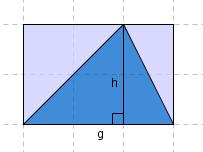 Vi får en formel for arealet til et rektangel A g h Husk at sidene må ha samme målenhet når vi skal regne ut arealet.