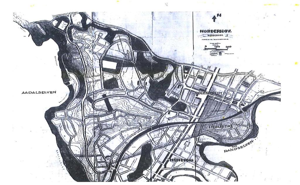 Sverre Pedersen og Hønefoss, fra 1930-talle og utover Behov for ytterligere byutvidelser, samt å