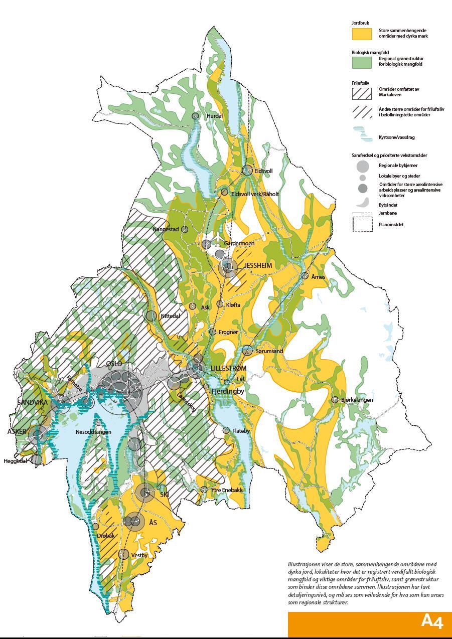 Oslo og Akershus 2015 Regional plan for Jæren 2013 2040.