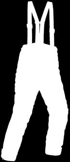 Antiglide keprotec i buksebaken Buksen har midjelukking med stramming fra to sider 4 vanntette lommer på jakken; 2 utvendige og 2