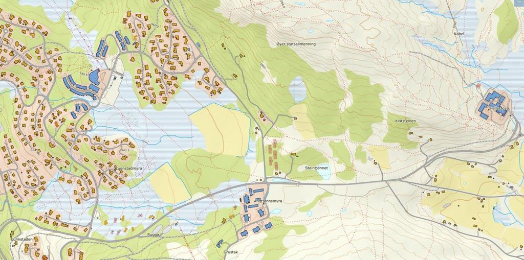 5 (15) 1. PLANOMRÅDETS BELIGGENHET OG AVGRENSING Planområdet ligger ved Gaiastova / Hafjelltoppen i Øyer kommune.